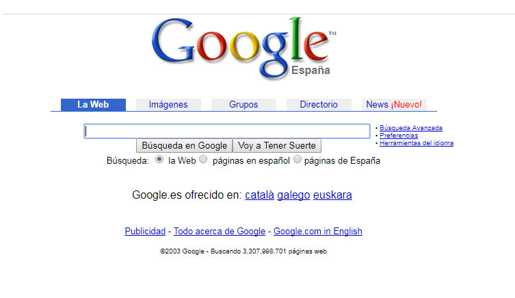 google año 2003