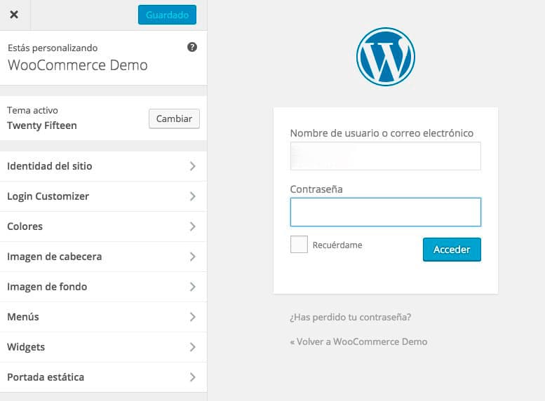 Personalizar WordPress con Custom Login Page Customizer login de WordPress con plugin