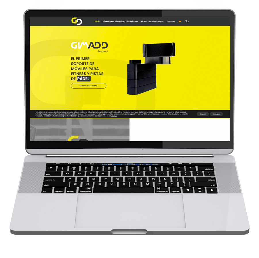 diseño web para gimnasios