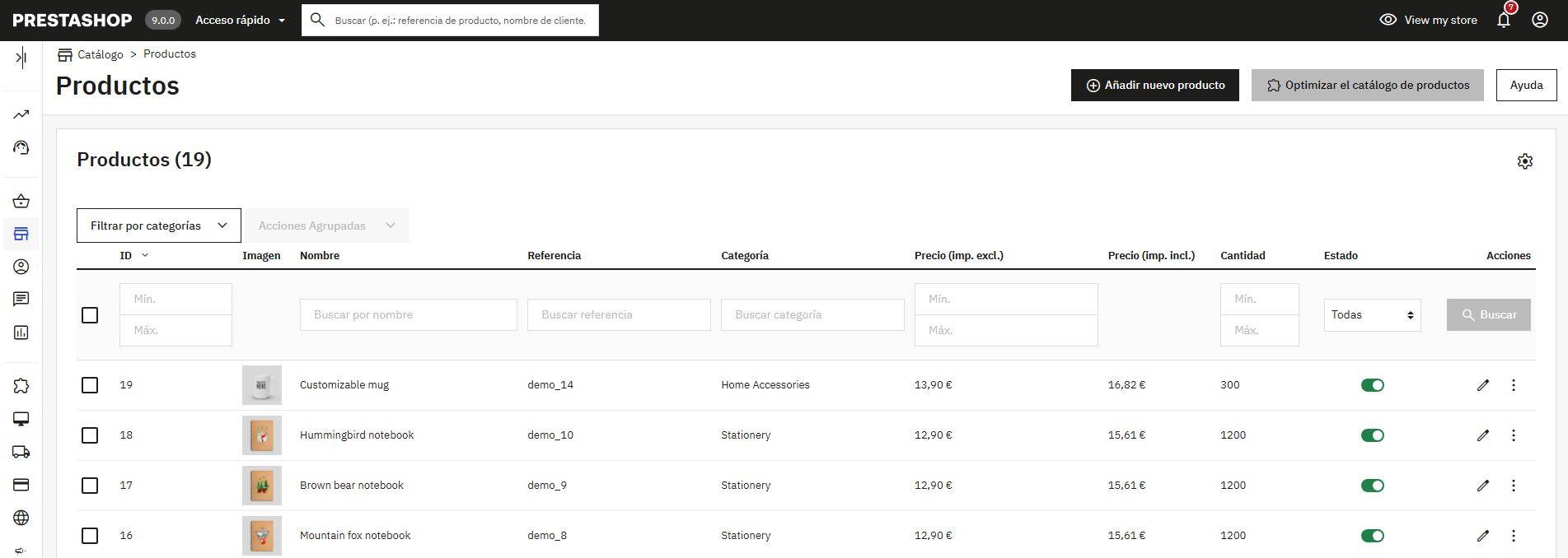 prestashop9 backoffice backoffice de Prestashop 9