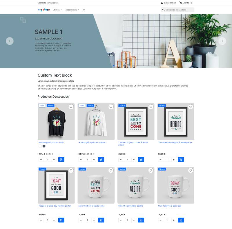 prestashop9 home prestashop9 Hummingbird